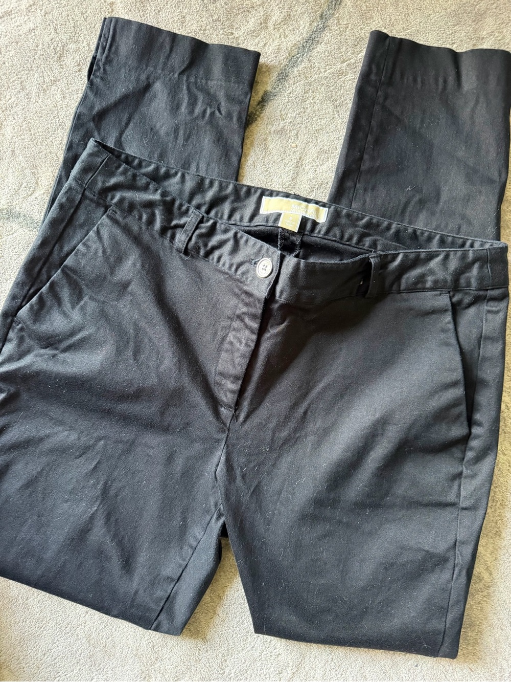 MICHAEL Michael Kors Black Straight-Leg Trousers